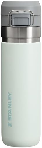 Stanley Quick Flip GO Water Bottle 24 oz | Push Button Lid | Leakproof and Packable for Travel and Sports | Insulated Stainless Steel | BPA-Free | Mist