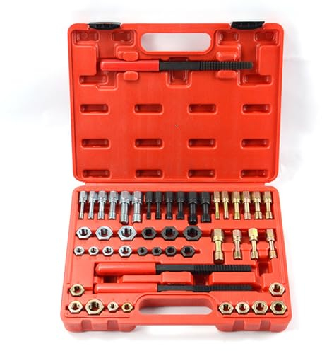 Set Maschi E Filiere, 49PC Set Di Utensili Per Punte E Frese Per Filetti Set Di Frese E Punte Per Punte E Frese In Acciaio Legato Di Utensili Per Filettature Per Gli Appassionati Di Fai Da Te
