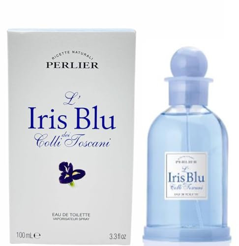 Perlier, Profumo Iris Blu Eau de Toilette 100 ml, Fragranza Floreale con Iris, Eleganza Toscana, Ispirata all’Arte Italiana