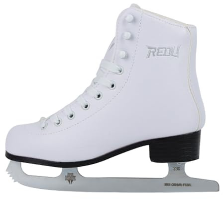 LuminescentDream Ice Skates White Professional Beginner Figure Skating Lace-Up Adult Figure Skating PU Plus Fleece Warm Soft And Comfortable For Girls And Boys