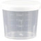 Clear Plastic Medication Measuring Cup with Lid, Multipurpose Dispensing Beaker for Liquid Medicine, Cooking & Crafts, Easy Read Graduated Markings (20 ML)
