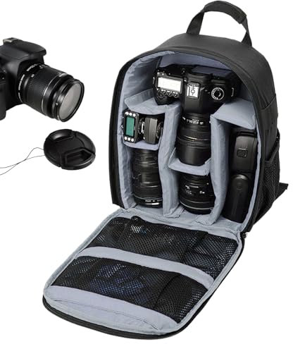 Sac À Dos Appareil Photo Voyage | Sac Organisateur Pour Appareil Photo Hybride - Sac À Dos Respirant Pour Reflex Avec Compartiment À Fermeture Éclair - Pour Athlètes, Femmes, Hommes Et Adolescents