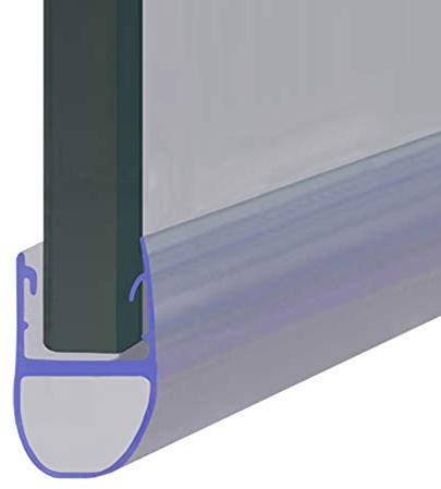 Shower Seal for Screens, Doors or Panels | Fits 8, 9 or 10mm Glass | Round Bubble Shape Seals Gaps of Up to 7mm | 80cm, 90cm, 140cm or 2m Long | SEAL009 (80cm)