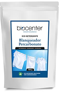 BIOCENTER - Percarbonato puro y certificado ecológico - Blanqueador natural para la ropa, Quitamanchas, Higienizante -100% biodegradable