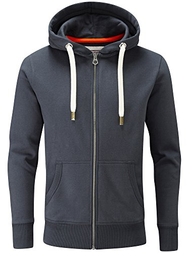 Charles Wilson Original-Kapuzenpullover mit Reißverschluss (Large, Graphite (0819))