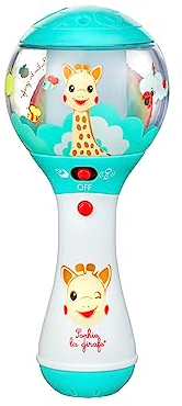 Sophie la Girafe - Hochet avec détecteur de mouvement - Jouet d'Eveil - 4 modes musicaux pour apprendre- 6 mélodies pour se relaxer