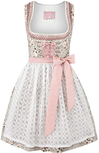 Stockerpoint Damen Dirndl Siloh Kleid für besondere Anlässe, Taupe, 44