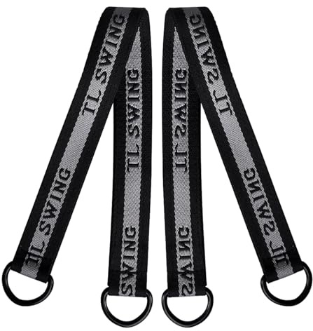 ZAWELIYO Lot de 2 Sangles de Suspension pour Balançoire d'arbre, Sangle de sécurité Solide, pour Balançoire d'arbre et Hamacs, Peut Supporter jusqu'à 660 LB, pour Le Camping,