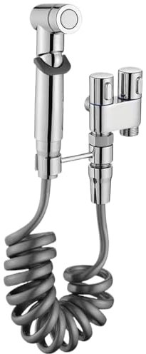 Vanne à double commande pour le bidet, 1 vanne à double commande à 2 sur 2 robinet de toilette de lavage en 2 en (