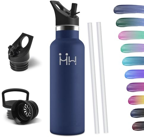 HoneyHolly Borraccia Termica 750 ML, Senza BPA, Borraccia Termica, Sottovuoto a Doppia Parete, Bottiglia Termica, 18/8 Acciaio Inox, Borracce Termiche, Borraccia per Palestra, Sport, Bici