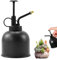 Edelstahl Pflanzensprüher, Kleine Gießkanne für Zimmerpflanzen, 300ml Pflanzensprühflasche, Sprühflasche Edelstahl Gießkanne mit Top Pumpe, Retro Sprüher Zerstäuber für Topfpflanzen, Sukkulenten