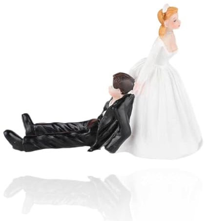 AMSLSIU Figurine Candele Decalcomanie per feste Lavorazione Stile occidentale Artigianato in resina Atmosfera Regali per festival Bellissima candela nuziale