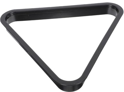 ZUNOXAZ Soporte Triangular de Billar para Bolas, Accesorio de Plástico Negro Duradero Que Organiza Bolas Ordenadamente en Clubes y Centros Comunitarios
