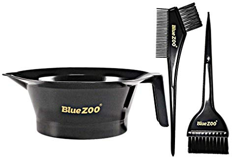 Hairdressing Bowl for Brushes Comb Color Hairdressing Hair Dye Tool Black
