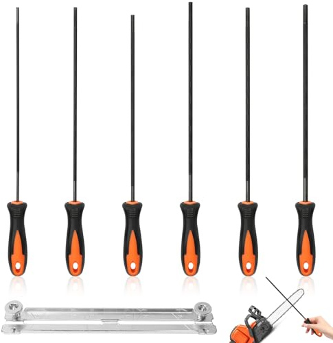 6 Stück Feile für Kettensäge 3.2 mm 4.0 mm 4.5 mm 4.8 mm 5.2 mm 5.5 mm