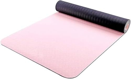 LoiYtrd Estera del Piso del hogar de la TPE del Equipo del Ejercicio del Gimnasio Largo y Ancho Neutral del Rosa de Pilates de la Estera de la Yoga