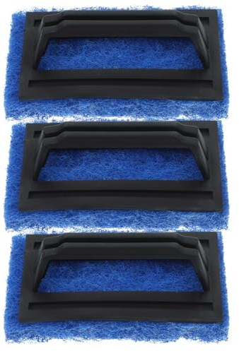 ADOCARN Cepillo de Limpieza para Serigrafía 3 Piezas Azul Mango, Resistente al Desgaste, Removedor de Tinta para Suministros de Impresión y Accesorios de Serigrafía Manual y Textil