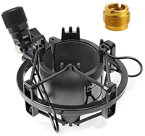 SUNMON AT2020 Shock Mount, Shock Mount Stand Reduces Vibration Noise for Audio Technica AT2020 AT2035 AT4040 AT2020USB ATR2500x Condenser Micphone