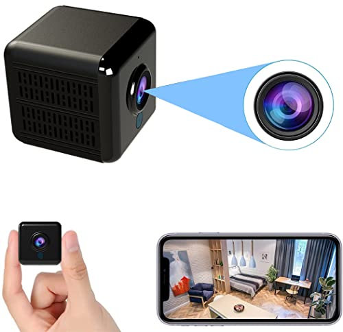 Mini Spy WiFi-kameror Full HD 1080P dold kamera Bärbar Small Home Nanny Cam med App Motion Detection och Night Vision för Home Indoor Outdoor Security för övervakning