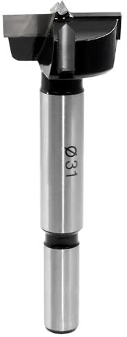 Litoexpe Forstner Drill Bit 31mm (1-7/32), Tungsten Carbide Wood Forstner Bit Wood Hole Saw Auger Opener Woodworking Drilling Tool Wood Cutter