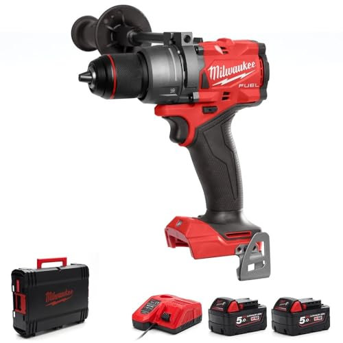 Milwaukee M18ONEFPD3-502X 18v Fuel Combi Drill Kit - 2 x 5ah Batteries