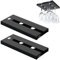 2 Piezas Soporte Copas Colgante, Soporte para Copas de Vino, Cuelga Copas de Vino, Estante Copas Vino Debajo Gabinete, Soporte para Copas de Vino, para Bar, Cocina, Restaurante
