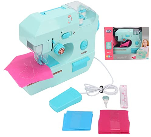 Máquina de Coser portátil Mini máquina de Coser con Interruptor de Pedal para Principiantes y niños de 3 años en adelante