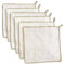 Jebblas Bamboo Dish Cloths,Lint Free Cleaning Cloth,Bamboo Fiber Cleaning Cloths, Kitchen Dish Cloths, Reusable Dish Rags, Pack of 6, 25x25cm