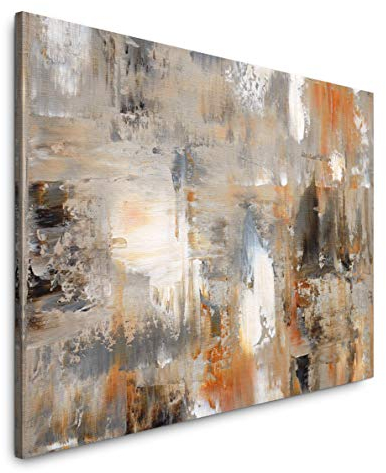 Paul Sinus Art Abstrakt 60 x 90 cm Inspirierende Fotokunst in Museums-Qualität für Ihr Zuhause als Wandbild auf Leinwand in