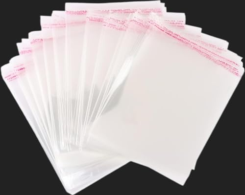 Lyaor 400 Piezas Bolsas de Celofán Transparentes 10x15cm OPP Bolsa Autoadhesiva Bolsa Plastico de Regalo Bolsa Embalaje Transparente para Galletas Dulces Chocolate Caramelo Bocadillos Velas Caseras