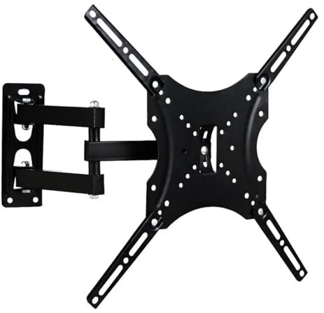 IONQXIDLD Full Motion TV-Wandhalterung, TV-Halterung for 26–55 Zoll, neig-schwenkbare Halterung, TV-Halterung, Computer-Monitor-Montagehalterung, schwenkbare TV-Halterung