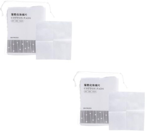 Healeved 2pcs Hydropathic Compress Stretchable Gauze Swabs Facial Makeup Cotton Pads for Women