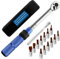 Sweetone 15 Pièces Clé Dynamométrique 1/4, 2-24Nm clés dynamométriques Kit avec 72 Dents Tête à Cliquet Adaptateur Rallonges 100mm, Précision ±3% Pour Vélo, Bricolage, Mécanique Auto