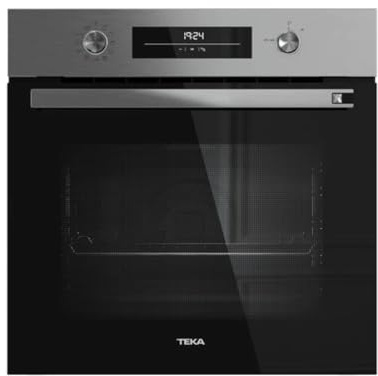 Teka - Horno pirolítico multifunción con 8 funciones de cocción y mandos push-pull - Modelo NEO HSB 6360 P SS