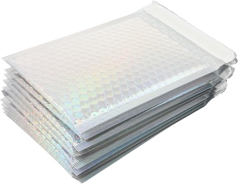 BATHVEVE 20 pièces Lot de Enveloppes Matelassées Colorées Pochettes Expédition Bulles pour Bijoux Cosmétiques et Accessoires Protection Renforcée Opaque Emballage Sécurisé pour Envoi