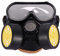 Maschera contro polvere, vernice spray, gas industriale