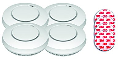 Aktion-Jeising GS559A 4er Set Funkrauchmelder - Hitzemelder/Brandmelder / EN14604:2005/AC-2008 mit Magnetbefestigung