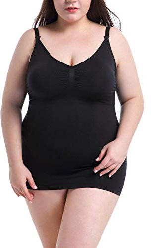 Chaleco De Maternidad para Mujer Top Súper Suave T Vintage Lactancia Embarazo Sin Mangas Camiseta Sin Mangas De Embarazo (Color : Negro, Size : 4XL)