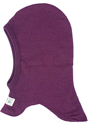 Lilano, Kinder/Baby Sturmhaube, 70% Wolle (kbT), 30% Seide, 210 g/m² (Beere, 62-68)