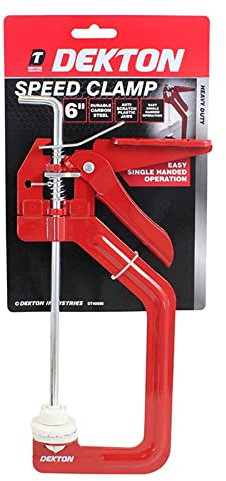 Masterpart Speed Clamp 6 Inch Ratchet Heavy Duty Steel One Handed Woodworking Carpentry DIY