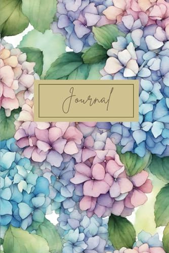 Wonderful Gift for Women and Girls Hydrangea Flowers Journal Cute Floral Pattern Blank lined Notebook