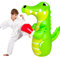 120cm Punching Bag for Kid,Pedestal Boxing Bag for Kids,Inflatable dummy, Animal punching bag, De-Stress Boxing Bag for Kids,Inflatable Crocodile.