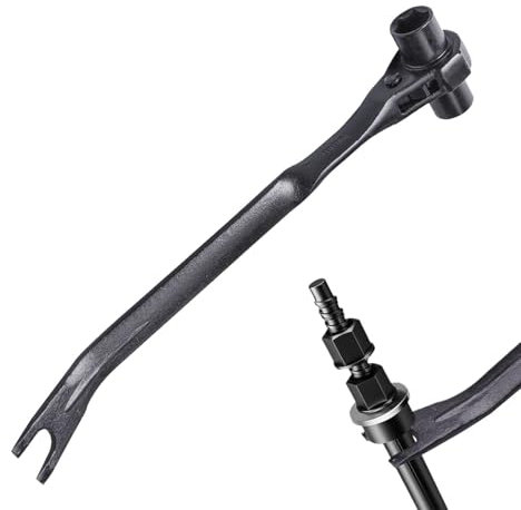 FmtwPhn Martillo de llave de trinquete,Llave de trinquete de mano - Llave de trinquete de acero versátil | Perforadora de agujeros, llave y martillo, herramienta de palanca de clavos rápida para