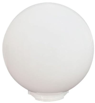 Gralara Reemplazo de Globo de farola de acrílico, Cubierta de lámpara esférica para Patio Exterior, 200mm