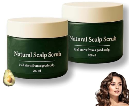 Gommage naturel pour le cuir chevelu, gommage exfoliant et nettoyant en profondeur, doux exfoliant aux herbes, soulage les démangeaisons et les pellicules, pour tous types de cheveux