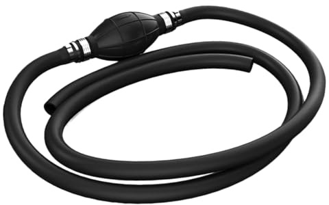 Mikinona Transfer Hand Pump Rubber Siphon Hose 10mm Inner Diameter 390g Gasoline Water Oil Transfer for Car Use