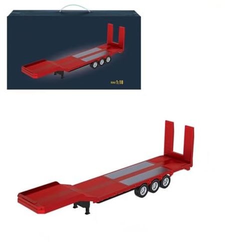 WANENGEDIY RC-traktor med plattform, 1:18 skala sadelhängare, pratsch för last-sadeldragmaskinen 770S, teknisk konstruktionsfordonsmodell för vuxna