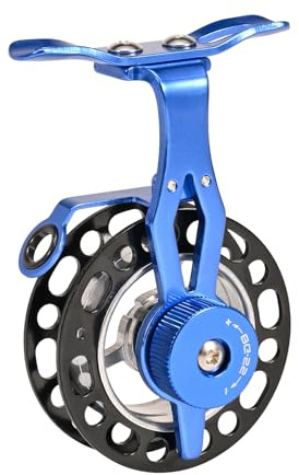 Zktfyshk Moulinet de pêche sur glace - Accessoires d'eau - Ensemble professionnel de grande bobine en métal de diamètre - Moulinet de pêche sur glace avec systèmes de coulée lisses