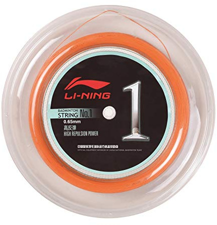 LI-NING High-Performance Badmintonsaite No.1 Badmintonstring 200m AXJJ072 (orange)