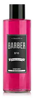 BARBER MARMARA No.6 Eau de Cologne Herren Splash im Glas Flacon 1x 500ml - After Shave Men - Duftwasser - Rasierwasser Männer - Erfrischt kühlt - Duft Herren - Desinfizierend 70° Alkohol (No.6)